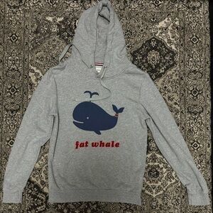 “Fat whale” grey hoodie